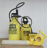 (2) 2 Gallon garden sprayers and garden dust