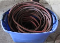 Bin full of 1/2" 250PSI air hose, misc. lenghts.