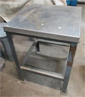 24" x 24" Insulated stainless top welding table.