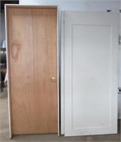 (2) 36" Wide single panel door slabs and (1) 30"