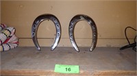 CHROME PLATED HORSESHOE BOOKENDS?