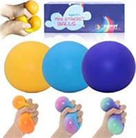Stress Balls for Adults and Kids - 3pk Squishy S