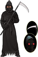 Lomesion Grim Reaper Halloween Costume with Glow