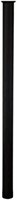 Tall Steel Mounting Post for Mailbox, Black
