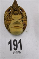 9" Tall Wooden African Mask(B1)