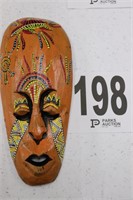 10" Tall Wooden African Mask(B1)