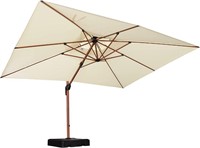 PURPLE LEAF 10' X 13' Double Top Deluxe Umbrella