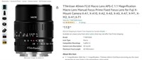 TTArtisan 40mm F2.8 Macro Lens APS-C 1:1