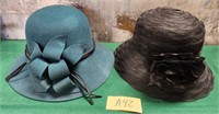 28 - LOT OF 2 LADIES' HATS (A42)