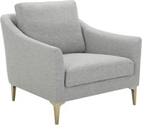Amazon Brand Accent Chair, Light Grey