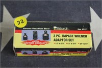 3pc Imact Wrench Adapter Set