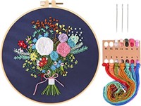 Embroidery Starter Kit with Pattern& Instruction