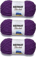 3 Bernat Blanket Brights Pow Purple Yarns