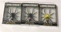 lot of 3 lunkerhunt soft lure phantom