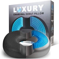 Charcoal Donut Pillow for Tailbone Pain