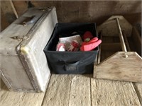 Wood Crafted Tool Tray, Leg Wrap, Storage Box