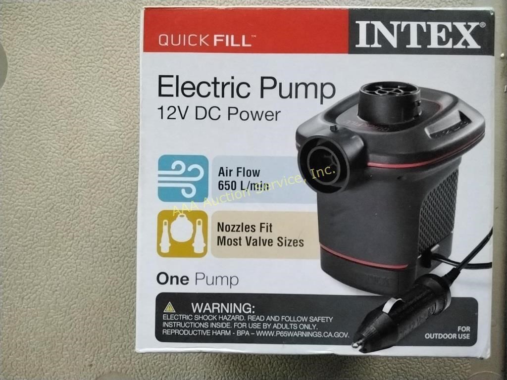 Electric pump 12 volt DC power, looks new in box,