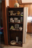 Bookcase, Glassware & Vases