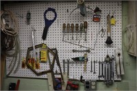 All Tools on Pegboard