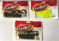 Lot of 3 BERKELY GULP! ,Outfishes all other bait!