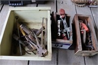 3 BOXES OF TOOLS, ETC.