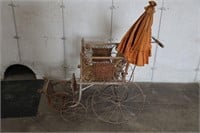 EARLY BABY CARRIAGE WITH PARASOL