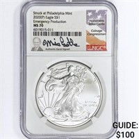2020(P) ASE Castle Signed NGC MS70