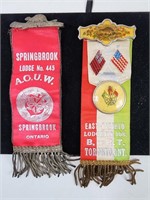 VINTAGE Springbrook & East Toronto Lodge Badges