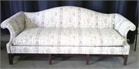 VERY NICE CAMEL BACK CHIPPENDALE STYLE SOFA