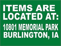 Items are located at 10801 MEMORIAL PARK,