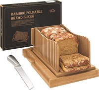 Bamboo Bread Slicer with Serrated Bread Knife