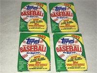 1987 Topps Baseball Cards LOT of 4 Unopened Pack