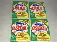 1990 Topps Baseball Cards LOT of 4 Unopened Pack