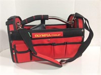 Olympia Soft Sided Red Tool Bag with ESSO 10W30