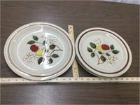 Stoneware Apple Plates