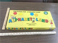 Vintage Alphabet land Pre-School Game