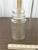 Planters Peanut Glass Jar W/ Lid