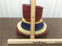 Misc/ multi colored dishes