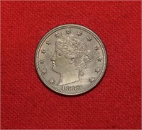 1883 Unc. Liberty "V" Nickel - No "Cents"