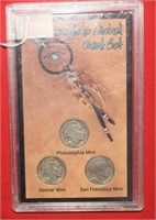 1928-D, 1936 & 1936S Buffalo Nickel Mint Set