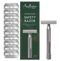 SEALED Double Edge Safety Razor with 10 Refill