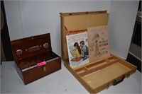 vintage sewing box & artist Box