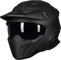 ILM Open Face Motorcycle 3/4 Half Helmet ILM-726X