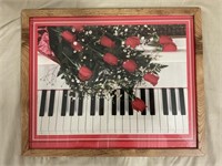 Commercial Print, Roses on Keyboard