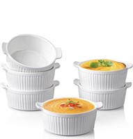 New Delling Ramekins with Handle, 6 PACK Soup