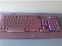 New Gaming Keyboard, 104 Keys All-Metal Panel,