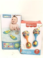 2 Ct Baby Toys, Kindiary Wind Up Jet Boat