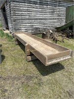 wood feed bunk