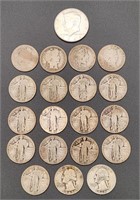 Silver Kennedy Half + 1893-1948 Quarters
