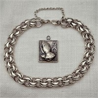 Sterling Bracelet & Charm